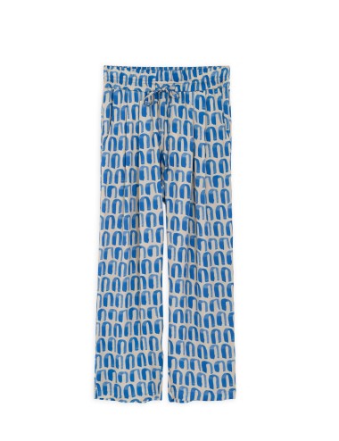 Παντελόνα Satin Print Pleated Pants Blue - Philosophy