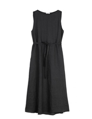 Φόρεμα Λινό Linen Sleeveless Dress Graphite - Philosophy - Philosophy