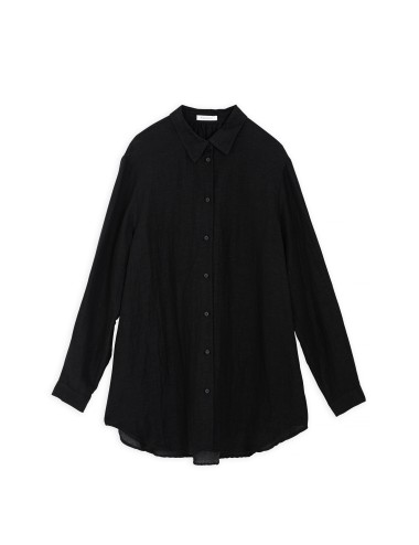 Shirt Gauze Oversized Black...